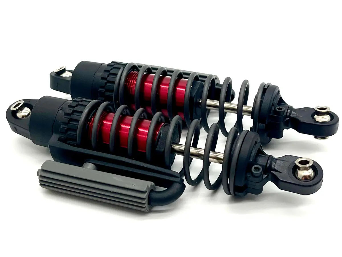 Sand Car Front Shocks (Gt Maxx Red-Anodized Pair Springs Traxxas 109076-4 1