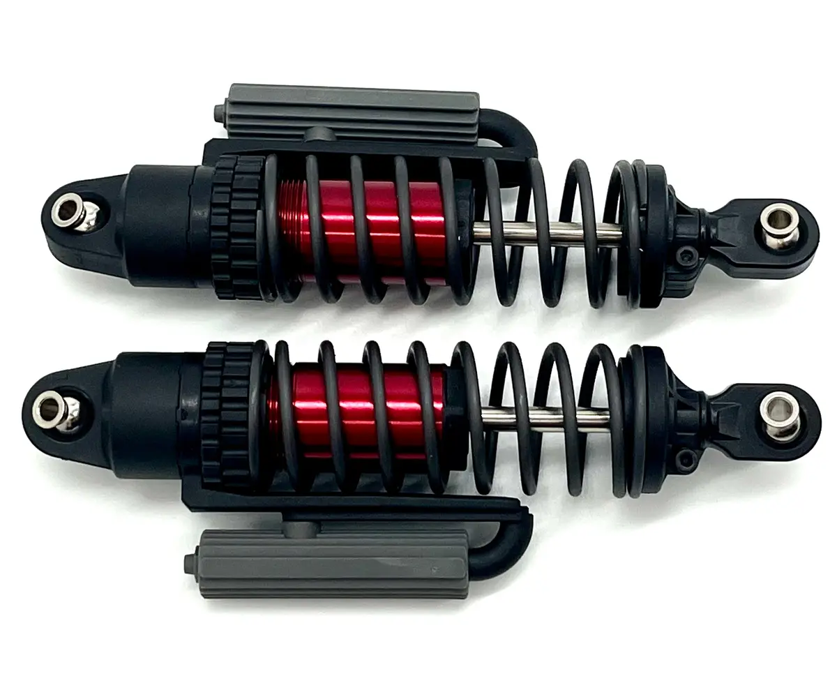 Sand Car Front Shocks (Gt Maxx Red-Anodized Pair Springs Traxxas 109076-4 2