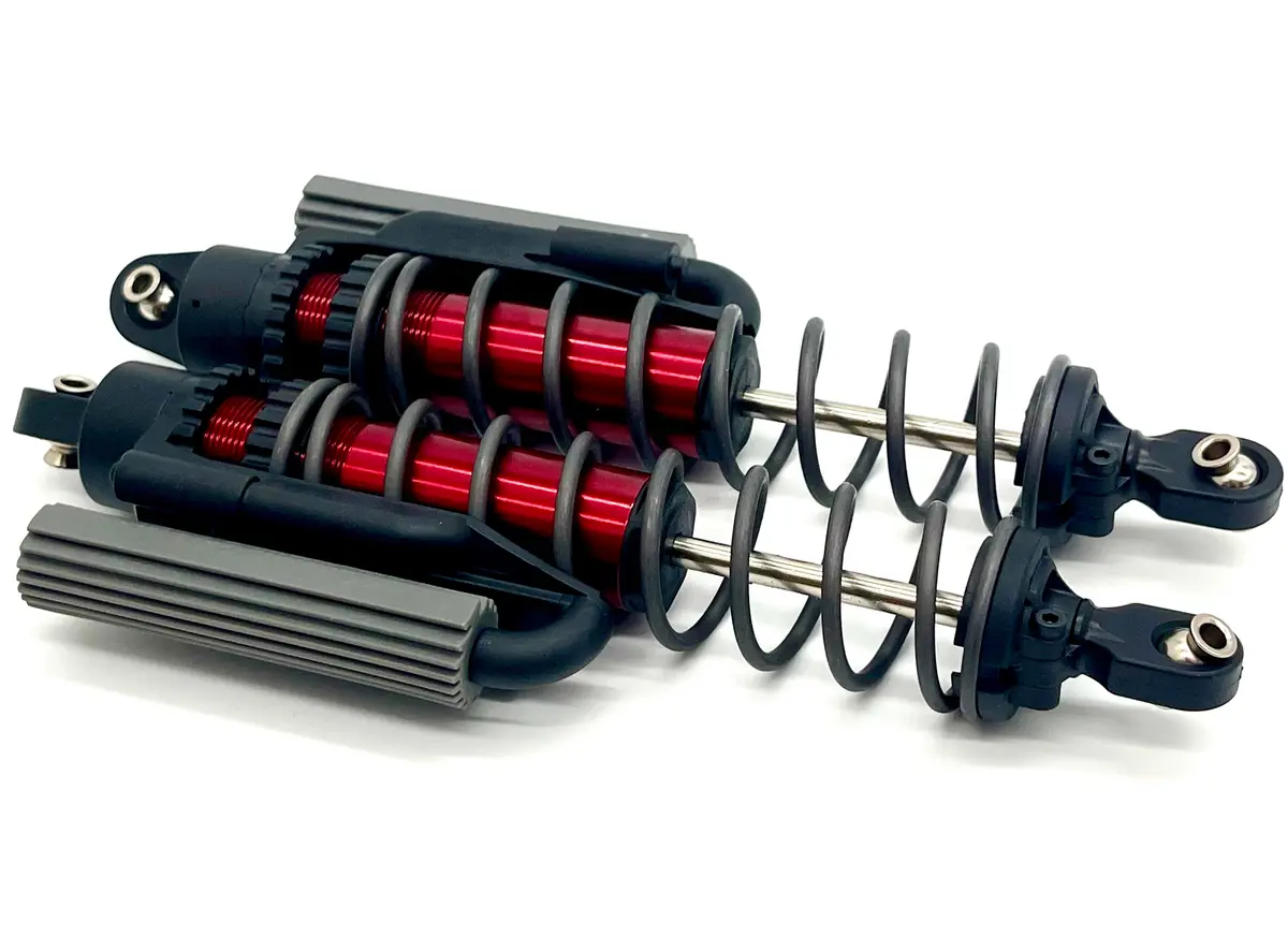 Sand Car Rear Shocks (Gt Maxx Red-Anodized Pair Springs Traxxas 109076-4 1