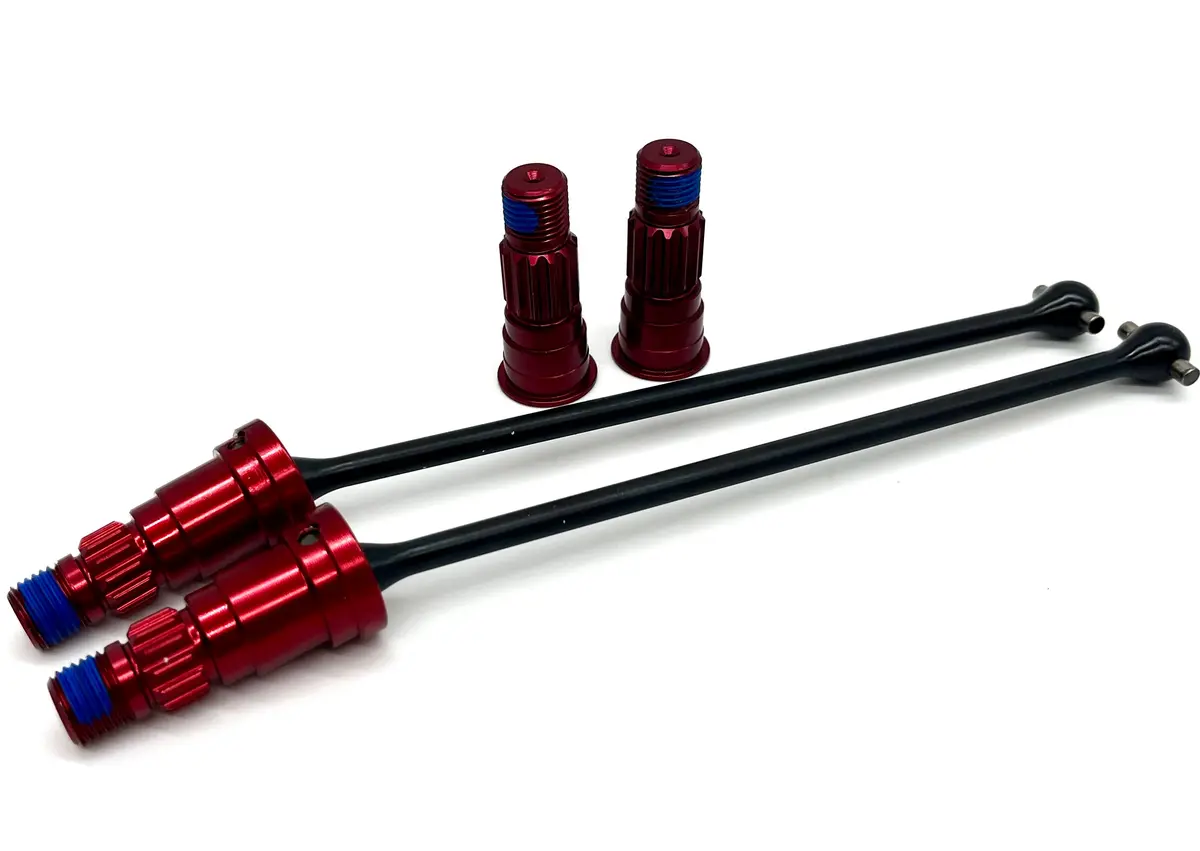Sand Car Drive Shafts, Rear (W/Red Anodized Alum Front Stub Axles Traxxas 109076-4 1