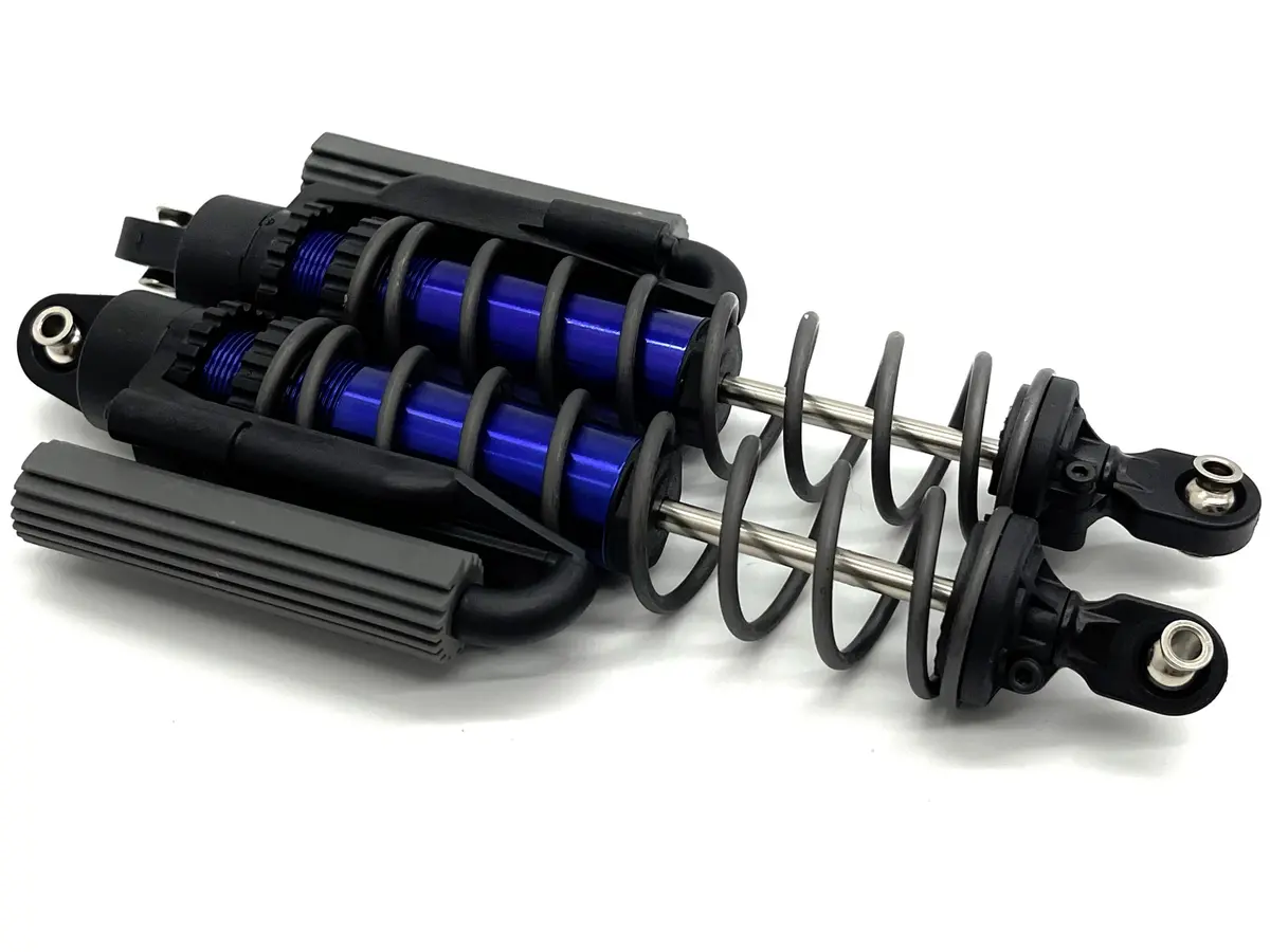 Sand Car Rear Shocks (Gt Maxx Blue-Anodized Pair Springs Traxxas 109076-4 1