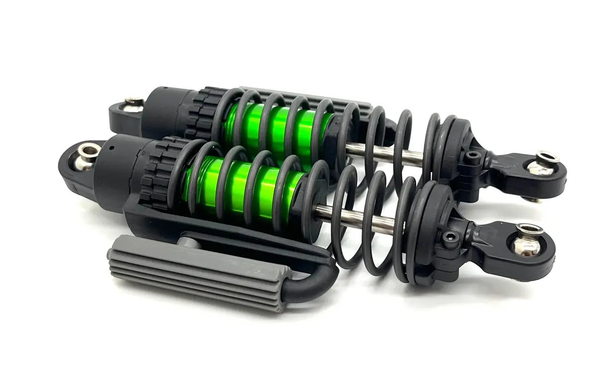 Sand Car Front Shocks (Gt Maxx Green-Anodized Pair, Springs Traxxas 109076-4 1