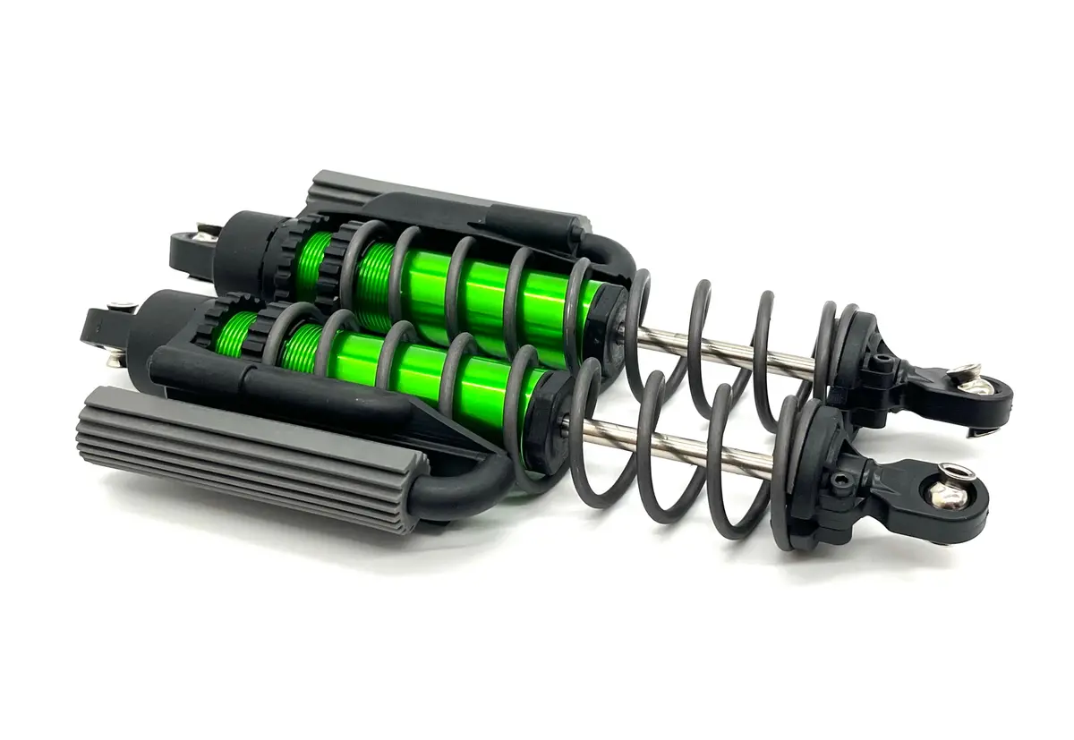 Sand Car Rear Shocks (Gt Maxx Green-Anodized Pair Springs Traxxas 109076-4 1
