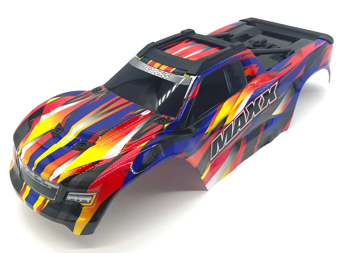 1/10 Wide-Maxx Body Cover Shell (Yellow Red Prographics New Clipless 89086-4 1