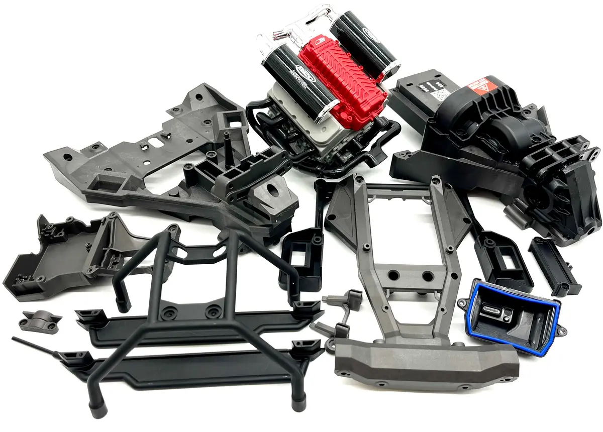 Sand Car Plastic Set (Front Rear Bulkheads, Covers, Receiver Box Etc Traxxas 109076-4 1
