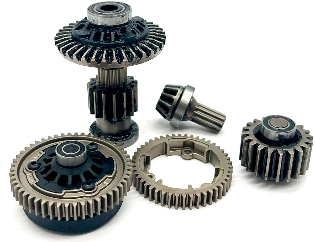Sand Car Transmission Parts,  (Idler, Spur Drive & Top Shaft Assemblies Traxxas 109076-4 1