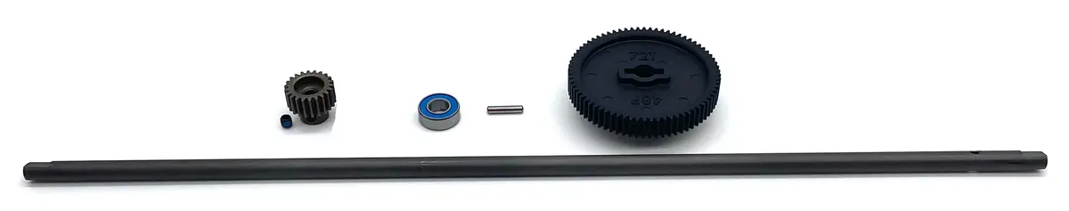Fits Supra Gt4 - Center Drive Shaft, Spur Gear 72T, 9354 Shaft 93064-4 1