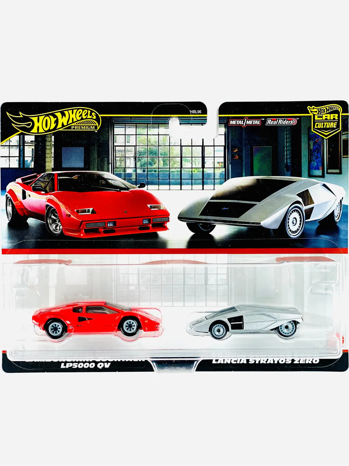 Hot Wheels 2025 Target Exclusive 2 Pack Lamborghini Countach Lp5000 Qv & Lancia Stratos Zero - Damaged Card 1