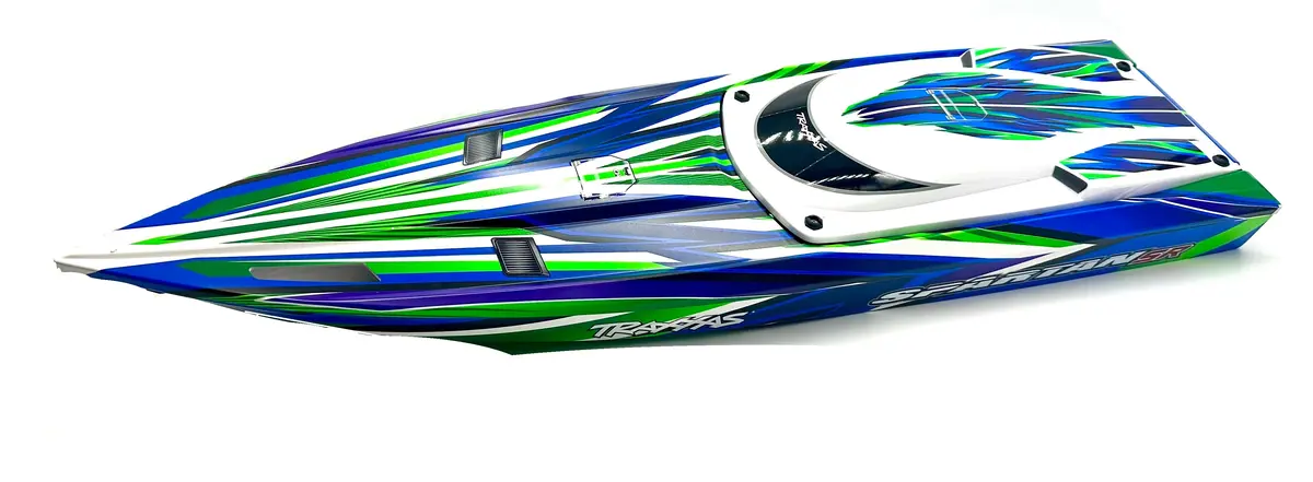 Spartan Sr Boat Hull & Hatch (Green Graphics 10315) Traxxas 103076-4 1