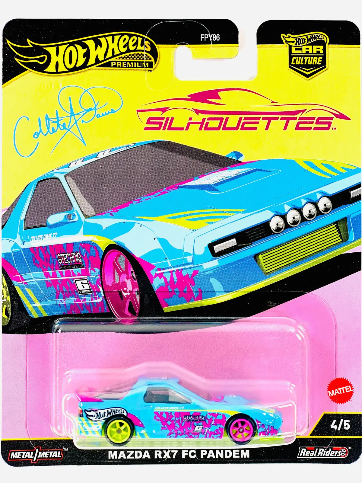 Hot Wheels 2025 Car Culture Silhouettes Mazda Rx7 Fc Pandem - Damaged Card 1