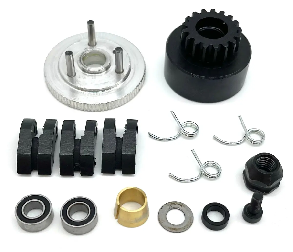 Savage X 4.6 Gt-6 Clutch Bell, Gear, Flywheel & Shoes 17T 1M (86271 A992) Hpi 160100 1