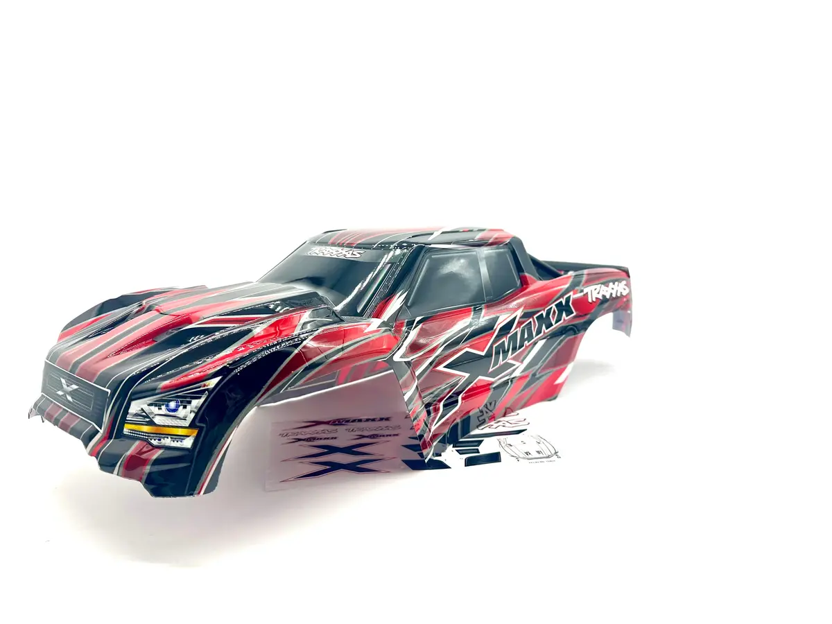 X-Maxx Body Cover Shell (2024 Red Painted Prographics Shell 77086-4 1