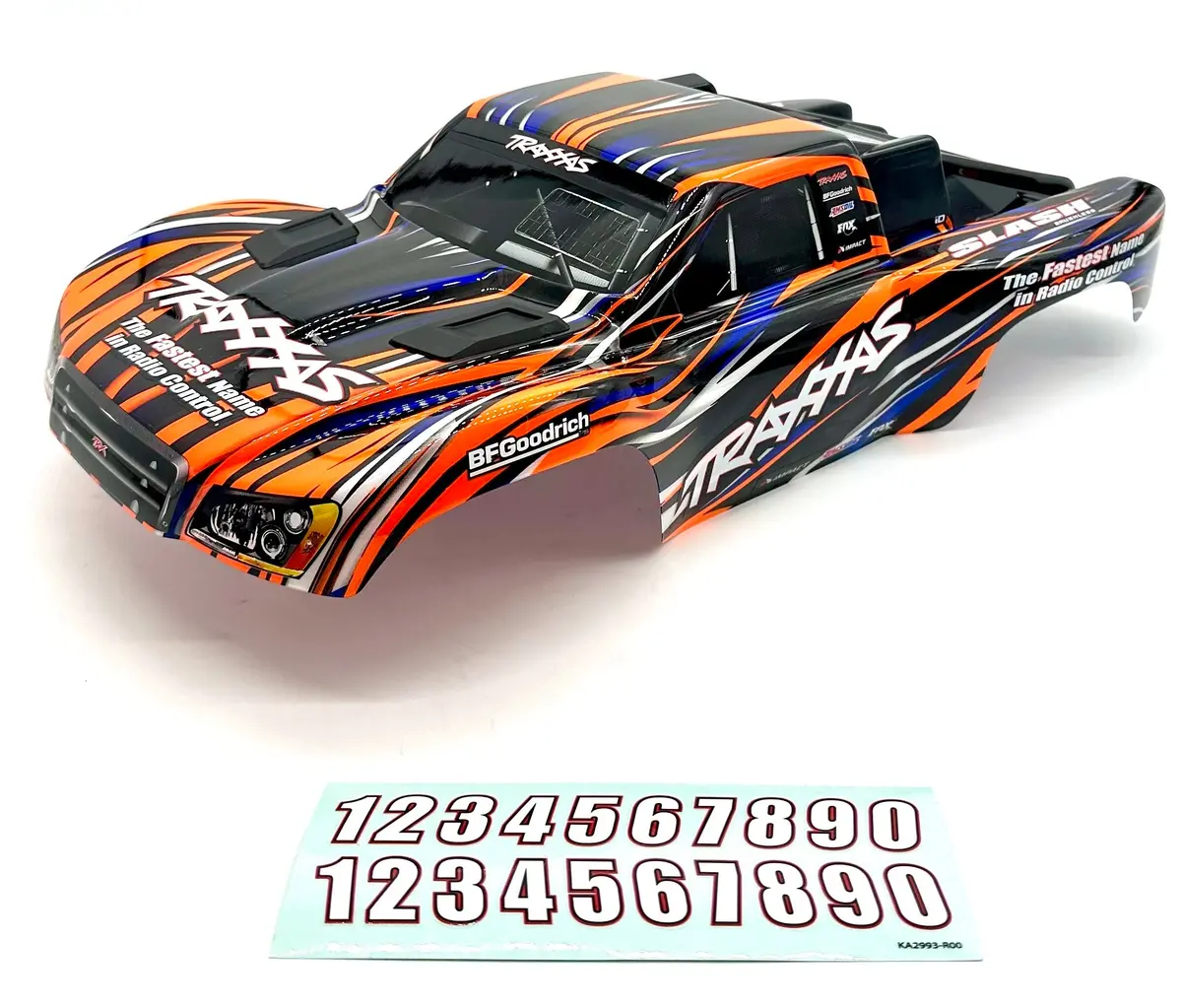 Fits Slash 2Wd Bl-2S - Body Shell (Orange Black Blue Clipless 2Wd 58334-4 1