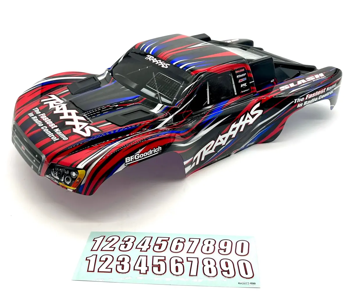 Fits Slash 2Wd Bl-2S - Body Shell (Red Black Blue Clipless 4X4 6812R  58334-4 1