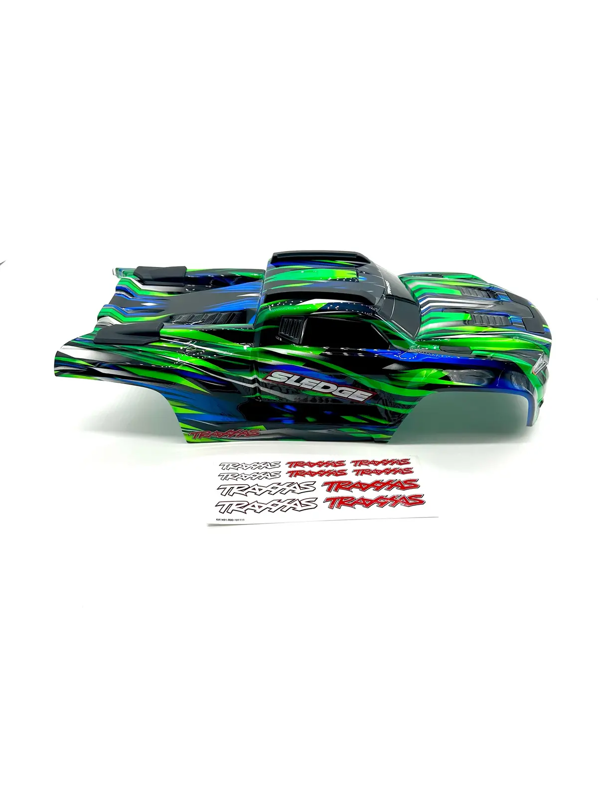 Fits Sledge - Body Shell (2024 Green Cover 9511-Green, Roll Cage Traxxas 95096-4 1