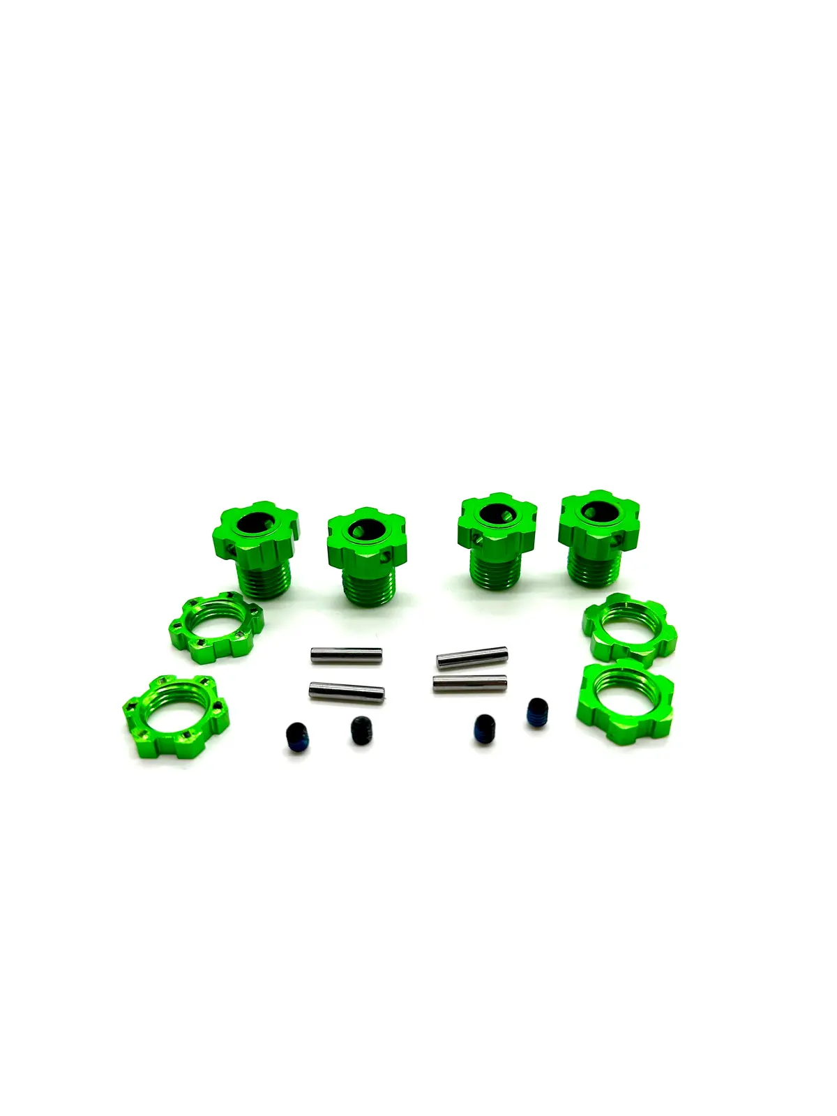 Fits Sledge - 17Mm Hex Hubs Green (Nuts Wheel Hubs Pins Screws Traxxas 95096-4 1