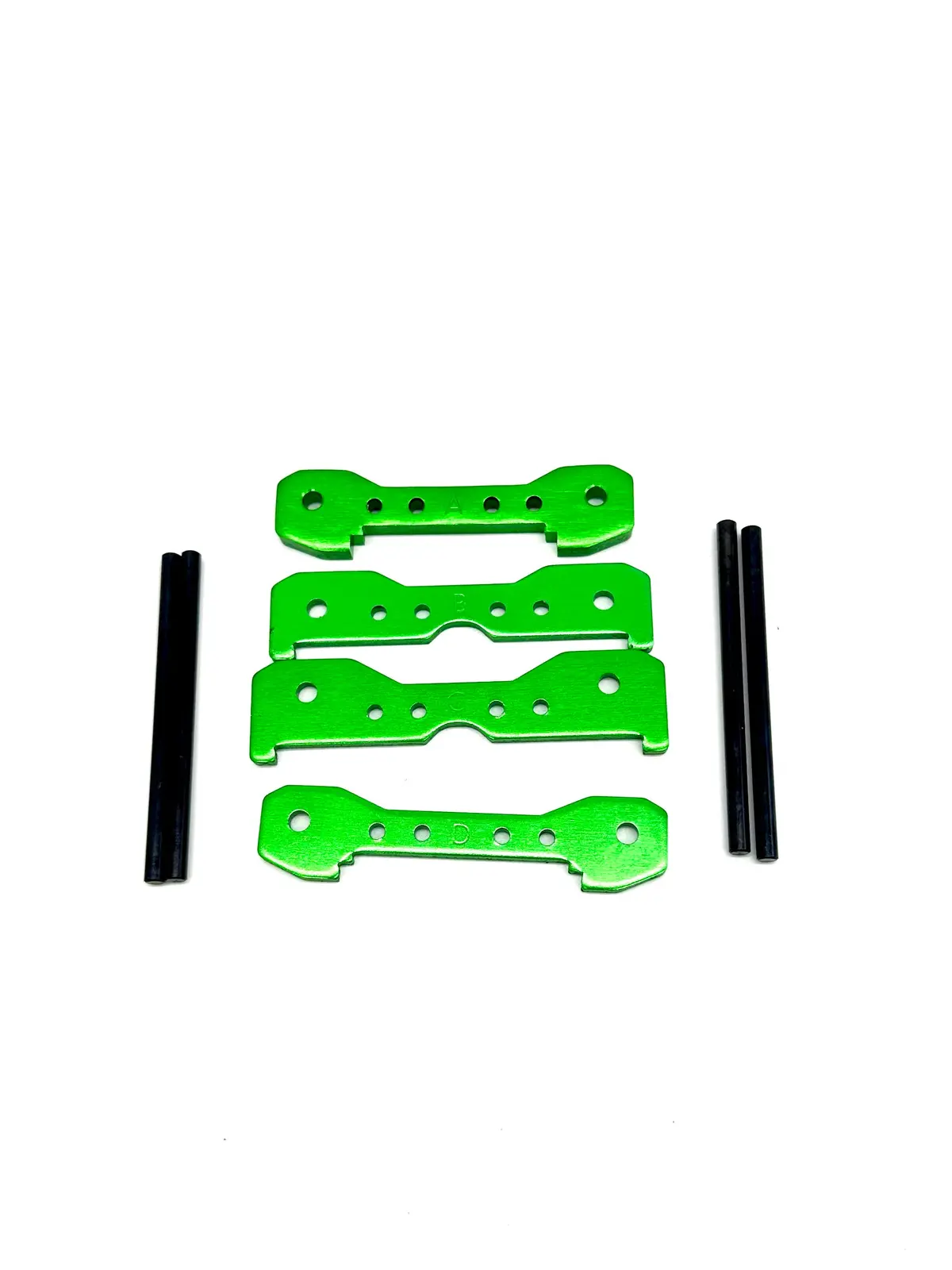 Fits Sledge - Suspension Tie Bars (Green) Black Hinge Pins Traxxas 95096-4 1