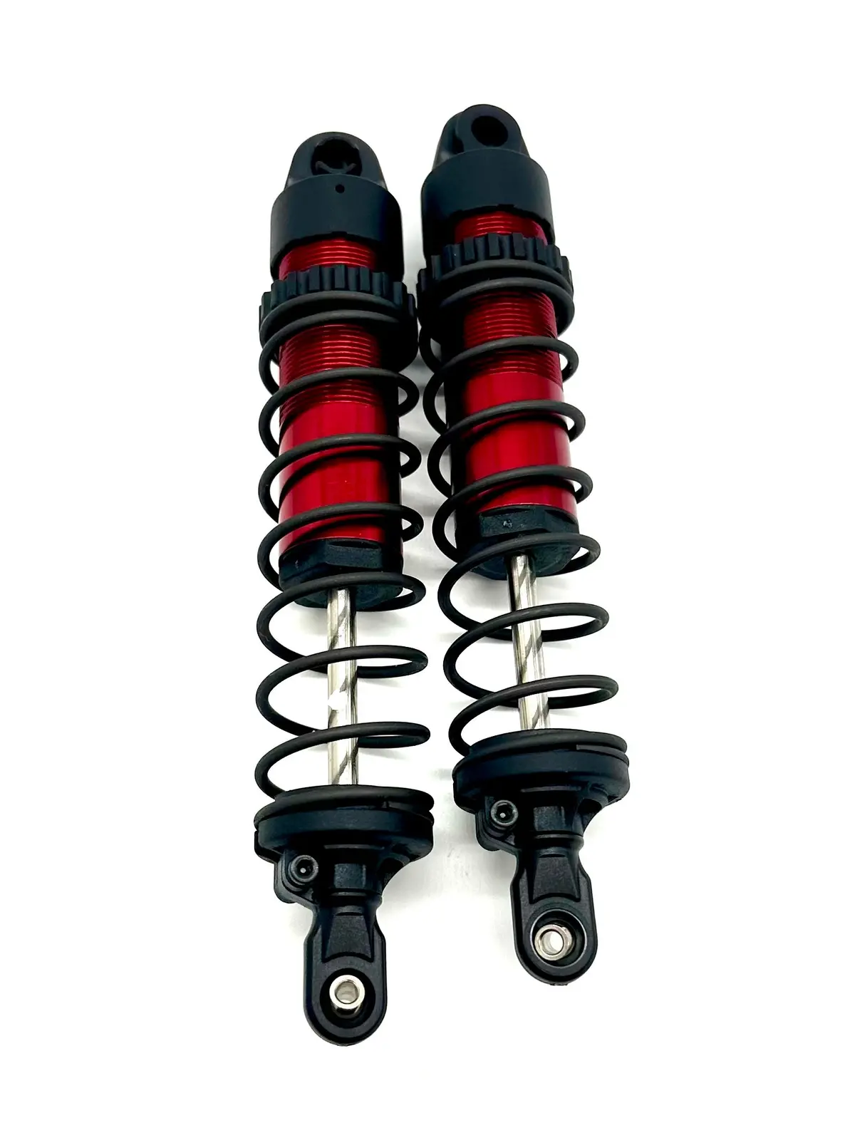 Fits Sledge - Rear Shocks Red (9661R Assembled Long Dampers Traxxas 95096-4 1
