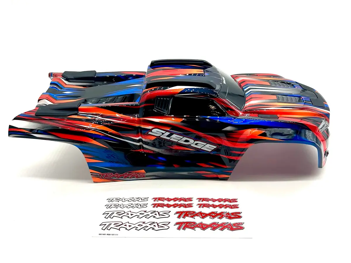 Fits Sledge - Body Shell (2024 Orange Cover 9511-Orange, Roll Cage Traxxas 95096-4 1