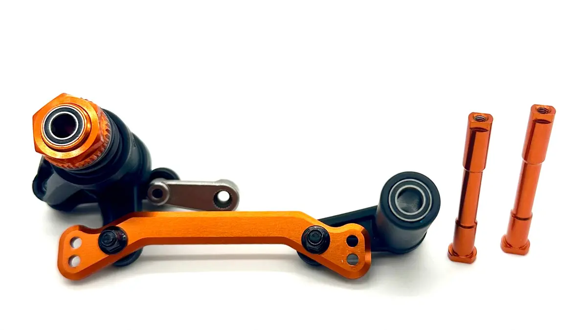 Fits Sledge - Steering Set (Orange) Bellcrank Bearings Servo Saver Traxxas 95096-4 1