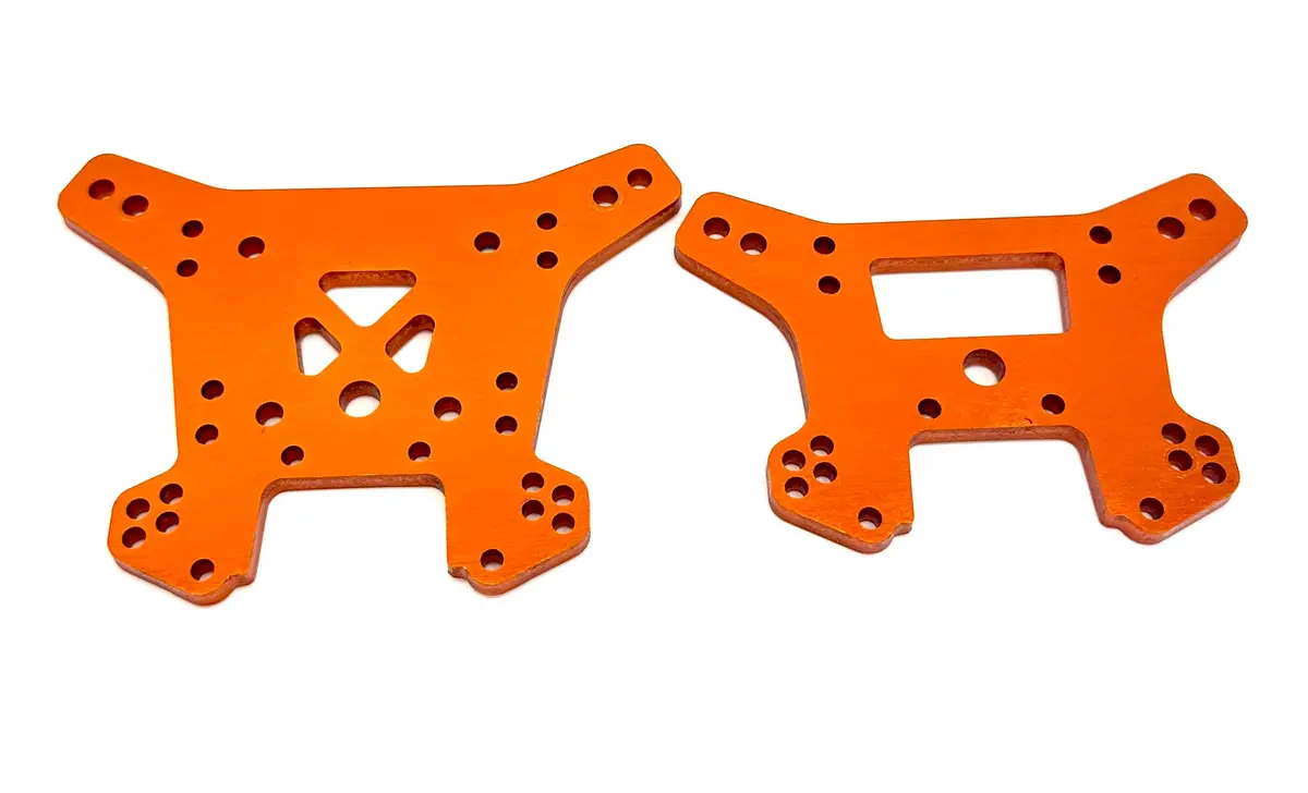 Fits Sledge - Towers (Front/Rear Shock Tower Aluminum Orange Traxxas 95096-4 2