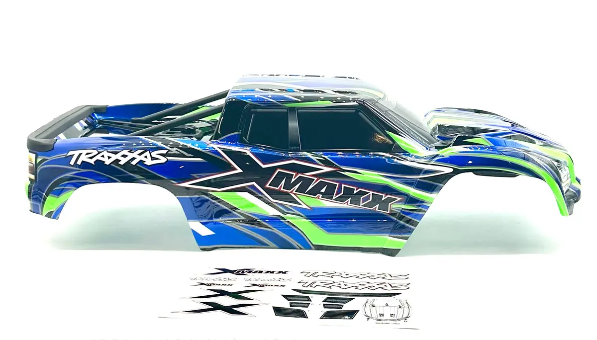 X-Maxx Body Cover Shell (2024 Green Painted Prographics Shell 77086-4) 1