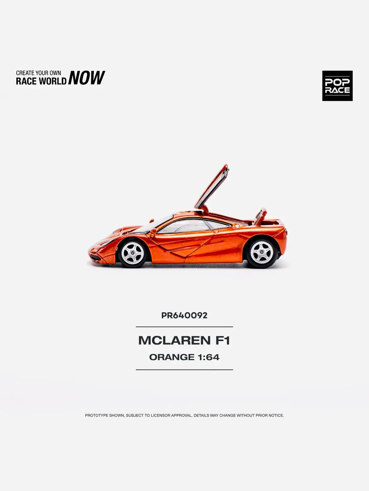 Pop Race Mclaren F1 Orange #92 1