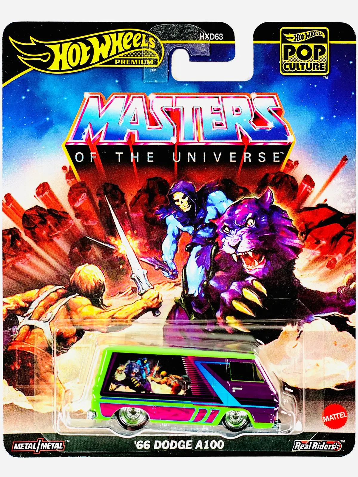 Hot Wheels 2025 Pop Culture Case J Masters Of The Universe '66 Dodge A100 - Damaged Card 1