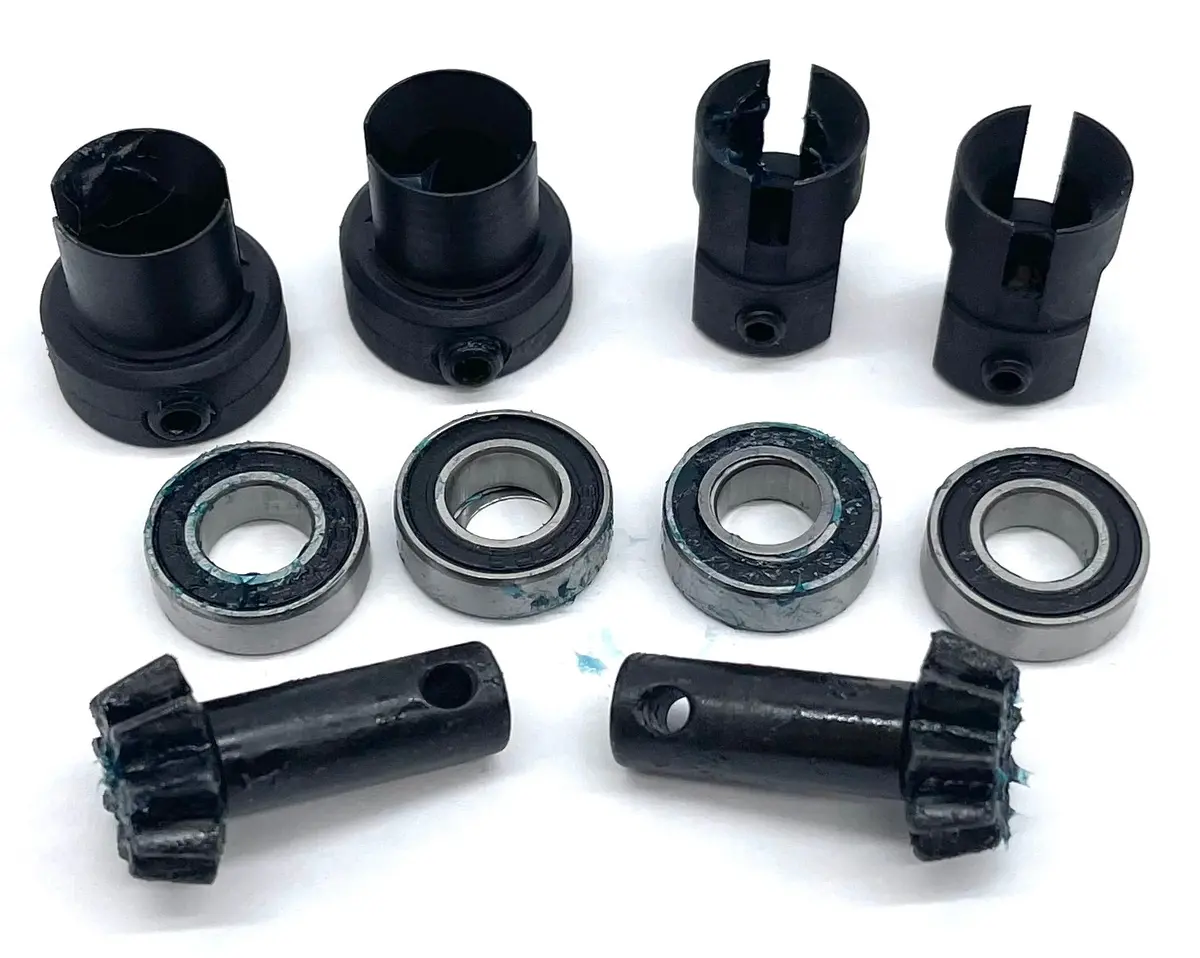 Savage X Flux V2 Bevel Gear Set (9T) & Bearings & Drive Cups Flux Hp Xl Hpi #160101 1
