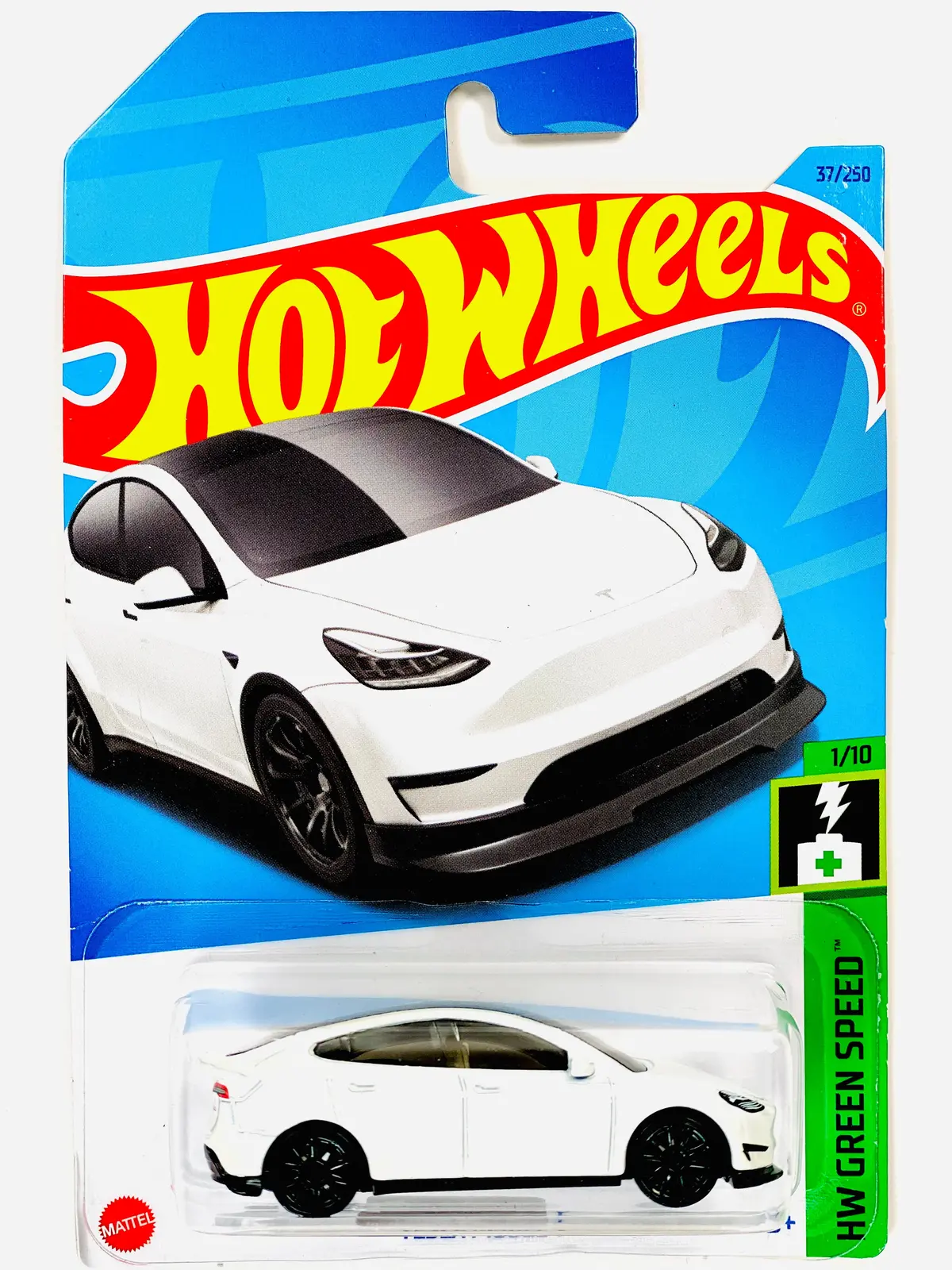 Hot Wheels 2021 Tesla Model Y 37/250 - Damaged Card 1