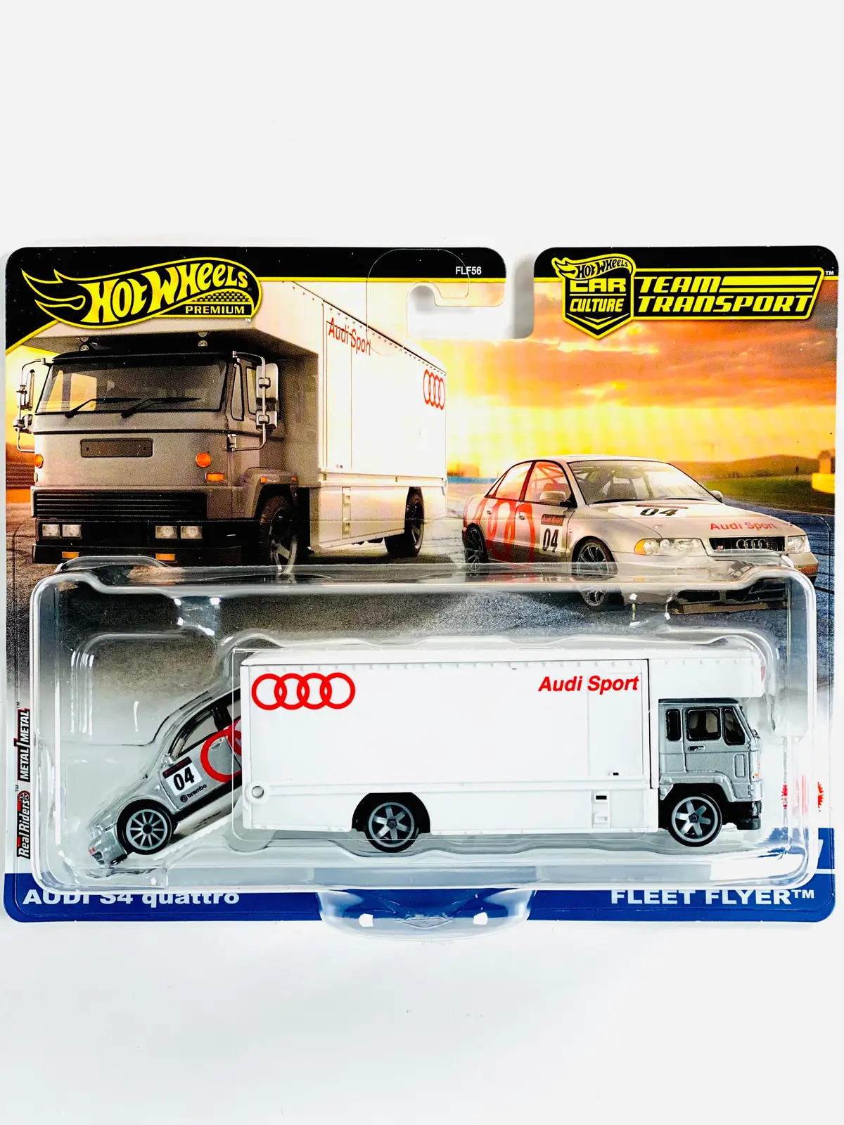Hot Wheels 2025 Team Transport Case F Audi S4 Quattro & Fleet Flyer #77 1