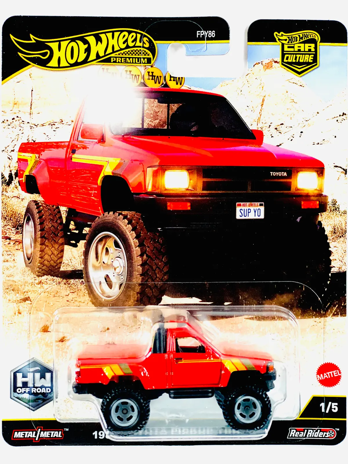 Hot Wheels 2025 Car Culture Off-Road ’87 Toyota Pickup Truck 1