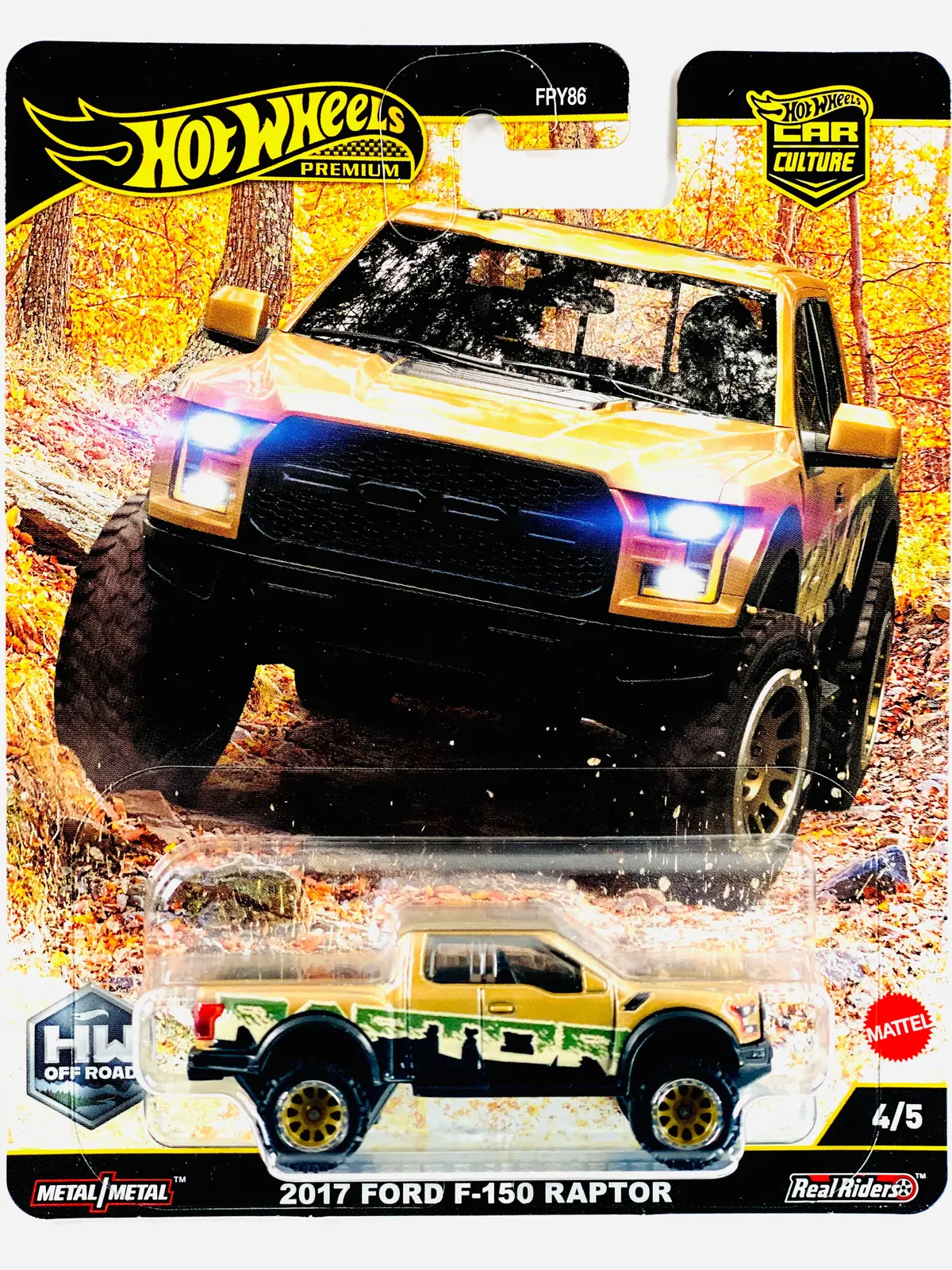 Hot Wheels 2025 Car Culture Off-Road ’17 Ford F-150 Raptor 1
