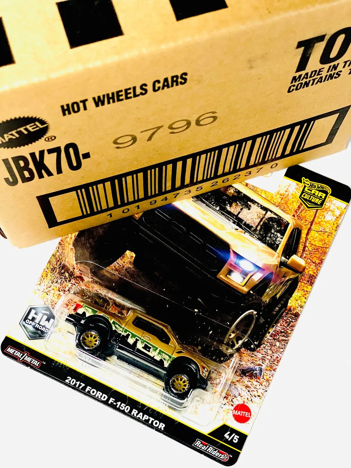 Hot Wheels 2025 Car Culture Off-Road ’17 Ford F-150 Raptor Factory Sealed Solid Pack (10 Cars) 1