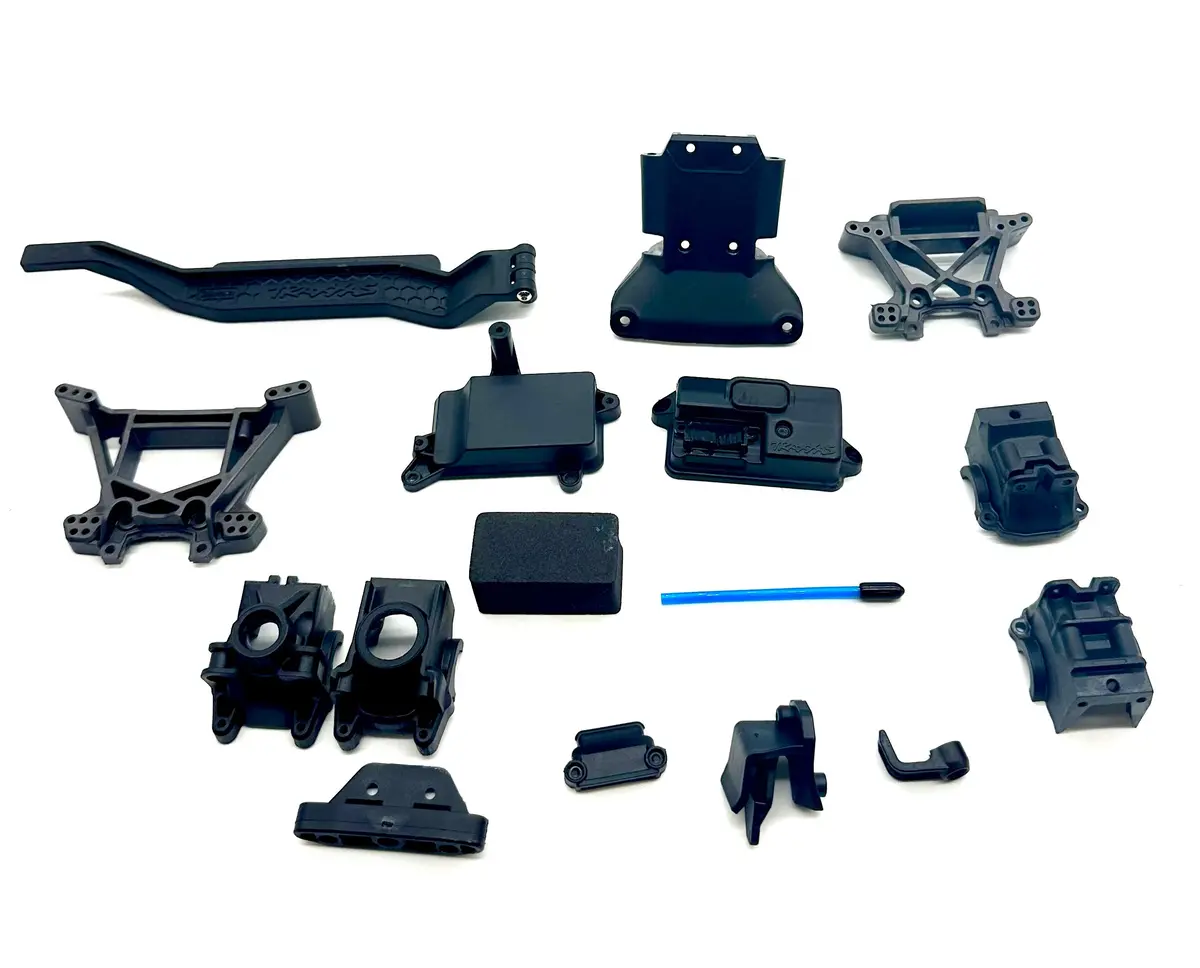 Rustler 4X4 Receiver Box, Bulkhead Towers Battery Hold Down Vxl 67376-4 1