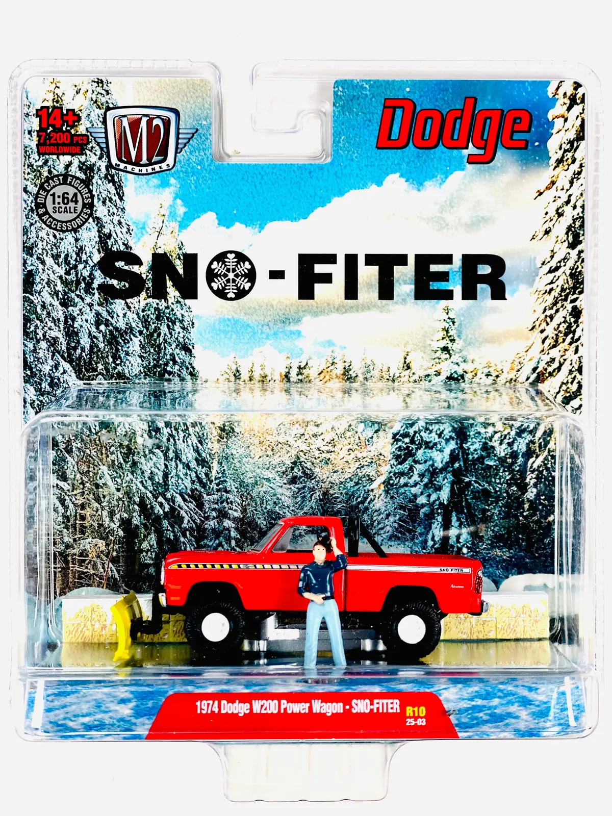 M2 Auto Figs Sno-Fiter 1974 Dodge W200 Power Wagon Truck 1