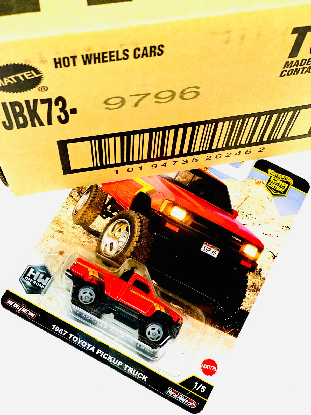 Hot Wheels 2025 Car Culture ’87 Toyota Pickup Truck Factory Sealed Solid Pack (10 Cars) 1