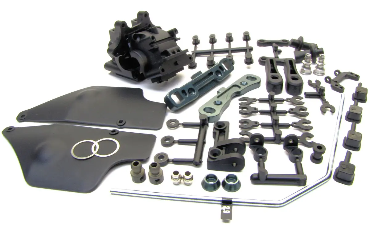 Mbx7tr Rear Suspension Set Sway Bar Gearbox Bulkhead Braces Mugen  Muge2019 1