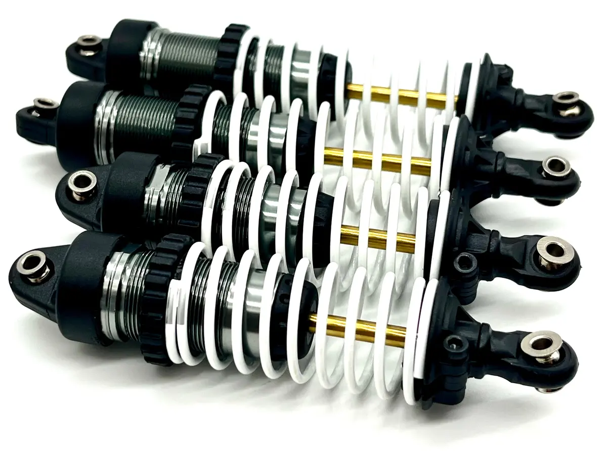 Raptor R Ultimate Shocks Dampers Spacers, F&R 7461X, 7462X, 5431 Springs Traxxas 101177-4 1