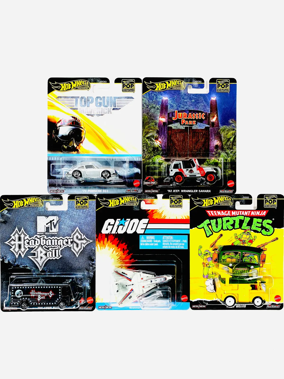 Hot Wheels 2025 Pop Culture Case K (Set Of 5 Cars) 1