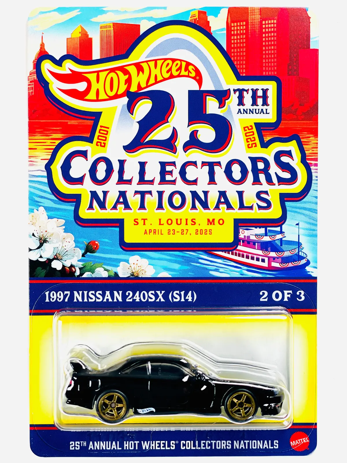 Hot Wheels 2025 25Th Annual Collectors Nationals Convention St. Louis, Mo 1997 Nissan 240Sx (S14) 1