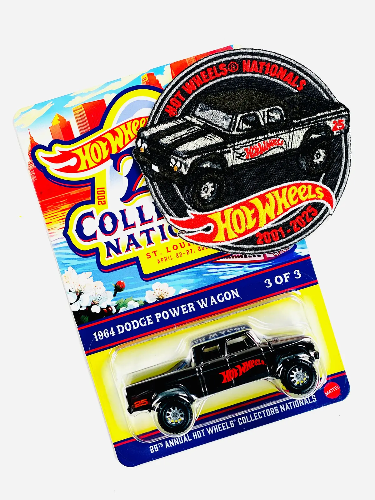 Hot Wheels 2025 25Th Annual Collectors Nationals Convention St. Louis, Mo 1964 Dodge Power Wagon W/ Patch 1