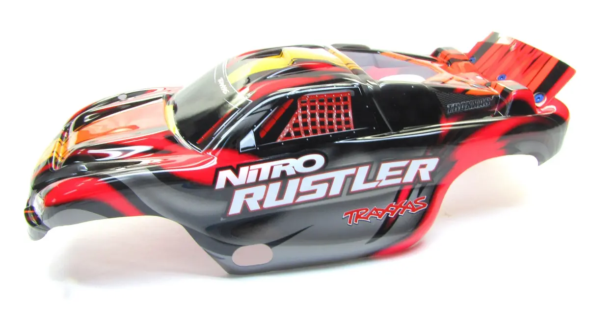 Nitro Rustler - Body Shell (Red) Cover Prographix Graphics 2.5 44096-3 1