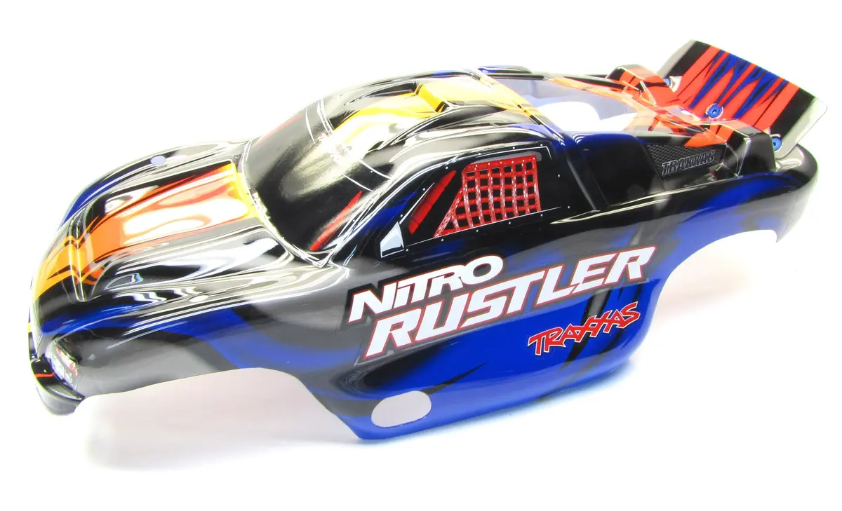 Nitro Rustler - Body Shell (Blue) Cover Prographix Graphics 2.5 44096-3 1