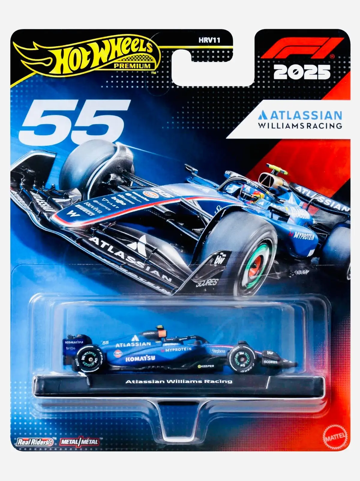 Hot Wheels 2025 F1 Formula 1 Race Team Carlos Sainz Williams Formula 1 Team #55 1