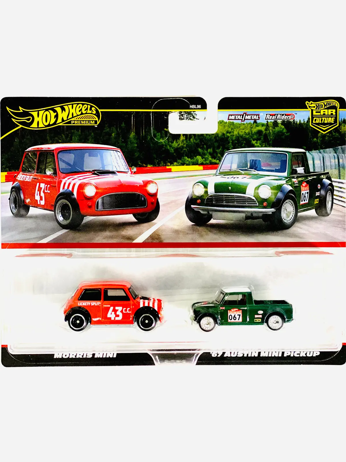 Hot Wheels 2025 Target Exclusive 2 Pack Morris Mini & '67 Austin Mini Cooper - Damaged Card 1