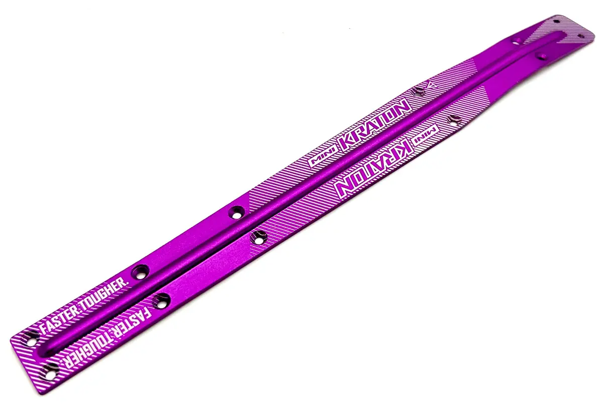 Arrma Mini Kraton 3S - Bash Bar, Aluminum Chassis Annodized Purple Ara2508s 1