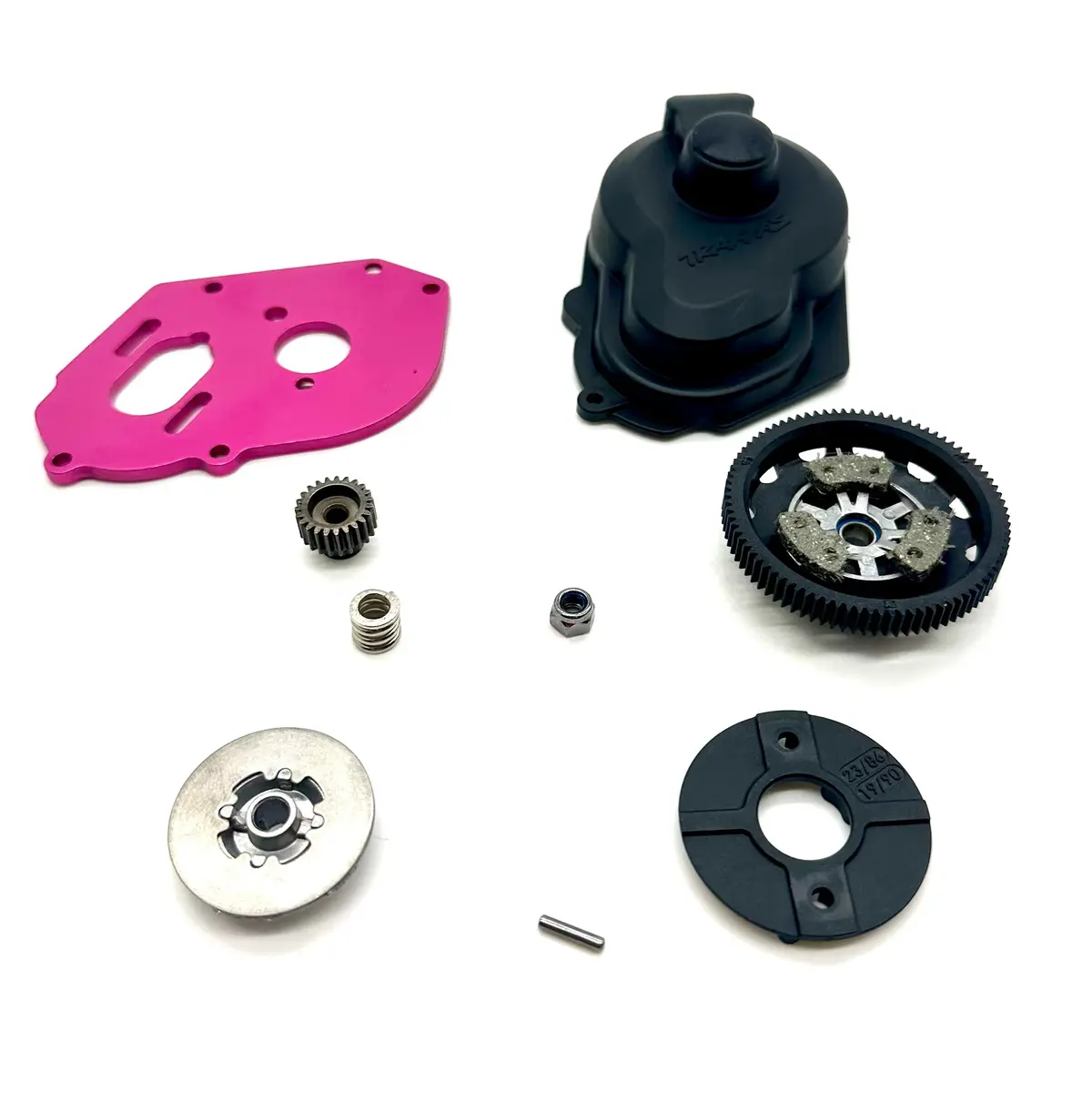 Slash Modified - Spur & Slipper Clutch 86T, Motor Mount (Pink) Traxxas 104354-74 1