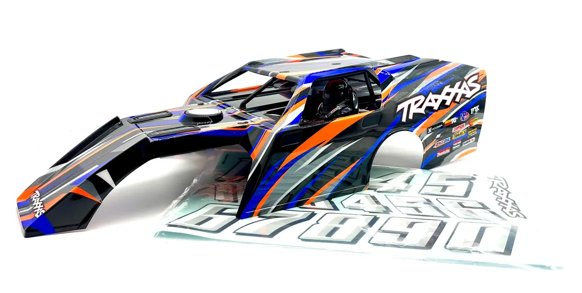 Slash Modified - Body, Dirt Oval Racer, Blue, Complete W/Decals 10411 Traxxas 104354-74 1