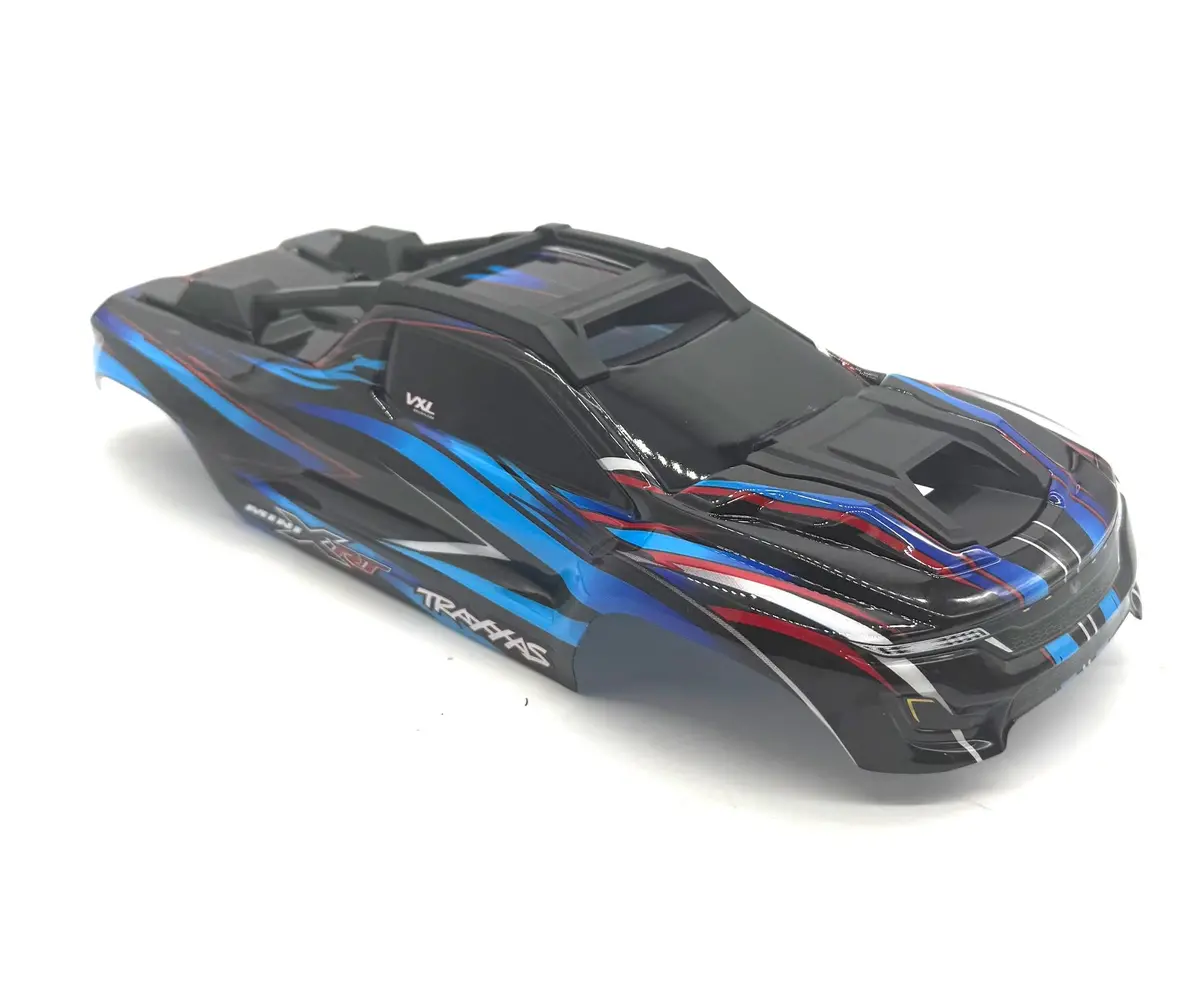 Mini-Xrt Body Cover Shell (Blue Painted Prographics, Clipless Traxxas 108076-1 1